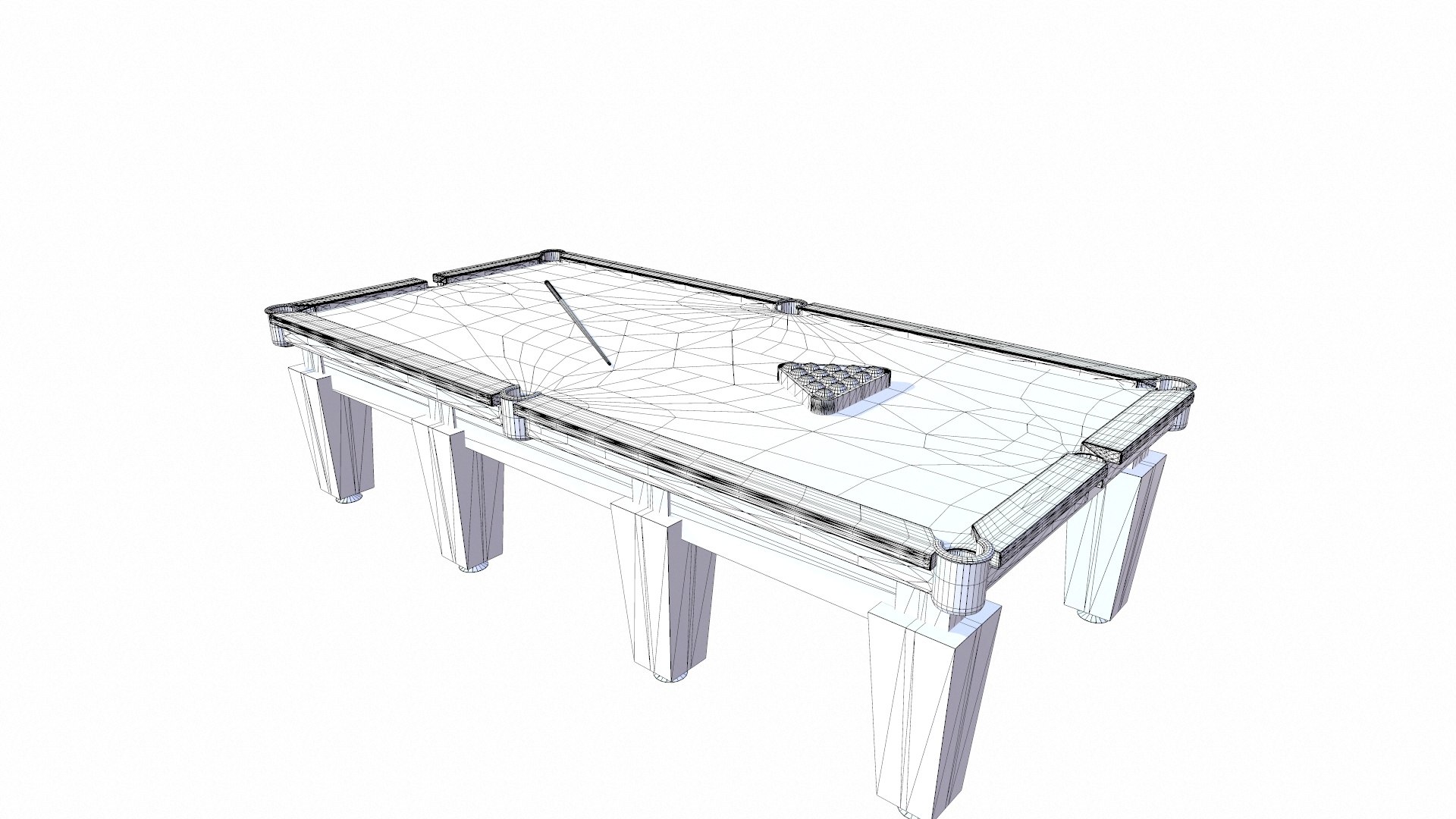 3D Pool Table Model - TurboSquid 2371151