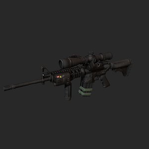 m4a1 weapon 3D