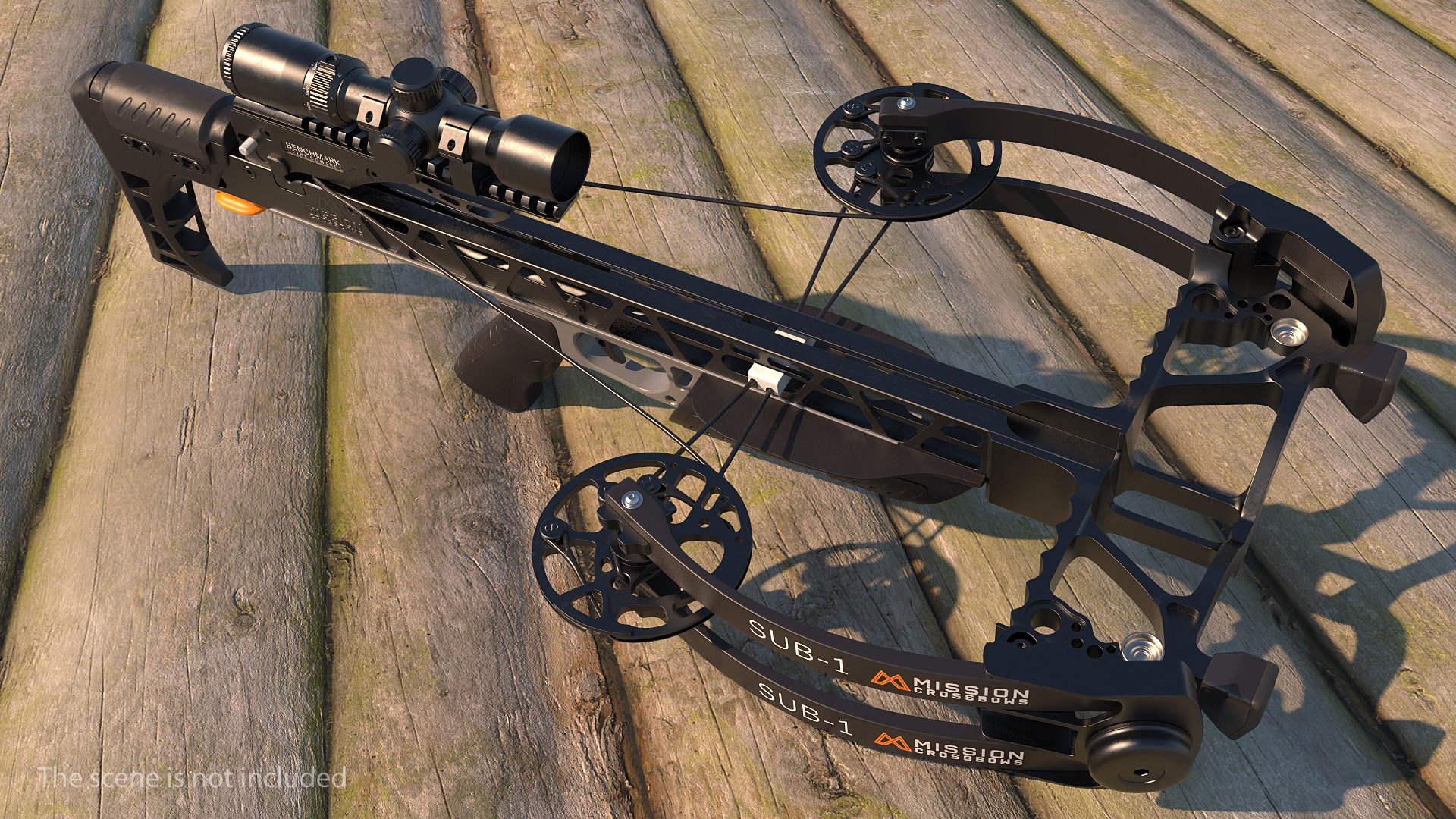 Crossbow Mission Sub-1 XR with Scope 3D model preview