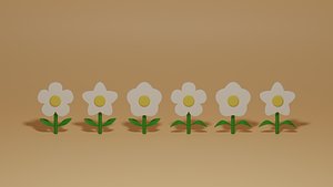 3D model Cartoon Flowers Collection