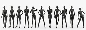 max slim female mannequins