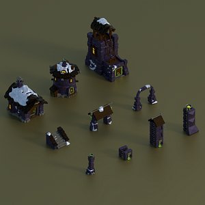 3D set buildings games