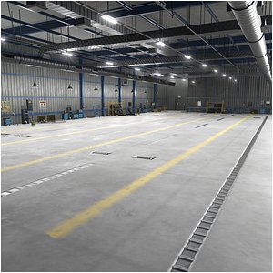 Truck Repair Workshop Interior 01 All PBR Unity UE Textures