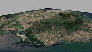 3D Stratovolcano Cosiguina Nicaragua model