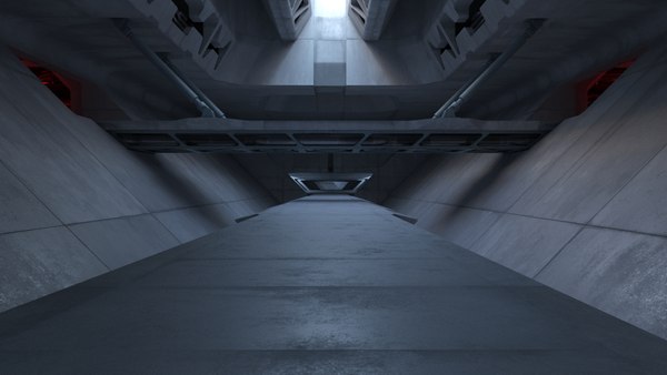 Sci-fi tunnel model - TurboSquid 1856243