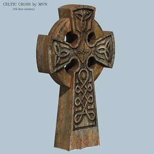 celtic cross 3d model