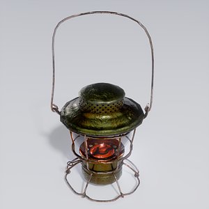 Vintage Rusty Lantern - PBR Game Ready