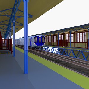 3D model NYC subway scene 2023