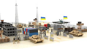 Ukraine Military Base 3D model