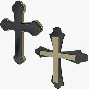 crucifix symbol 3D model