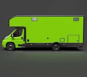 Mobile Kitchen  Catering Step Van - Detailed 3D Asset