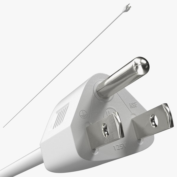 USA Electric Plug Type B White 3D TurboSquid 2042732