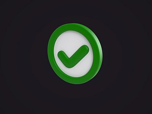 3D Checkmark Icon