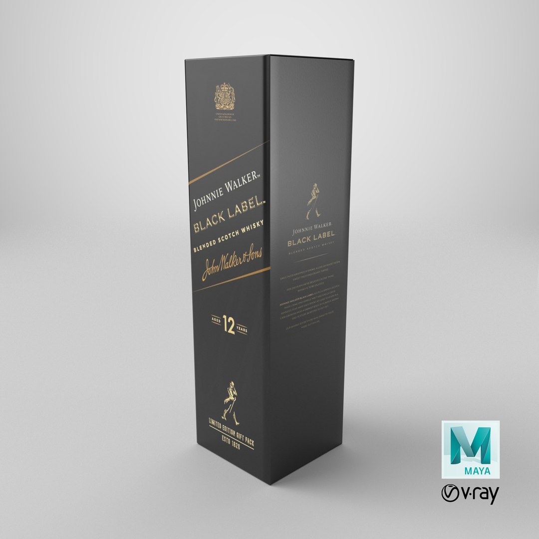Johnnie Walker Black Label Whisky Gift Box 12 Years 3D model https://p.turbosquid.com/ts-thumb/N9/V17hFT/Qu/stemcell_maya_vray_render/png/1763392469/1920x1080/fit_q87/af38995e5eee85c719ad8924f46686d3936dbdb5/stemcell_maya_vray_render.jpg
