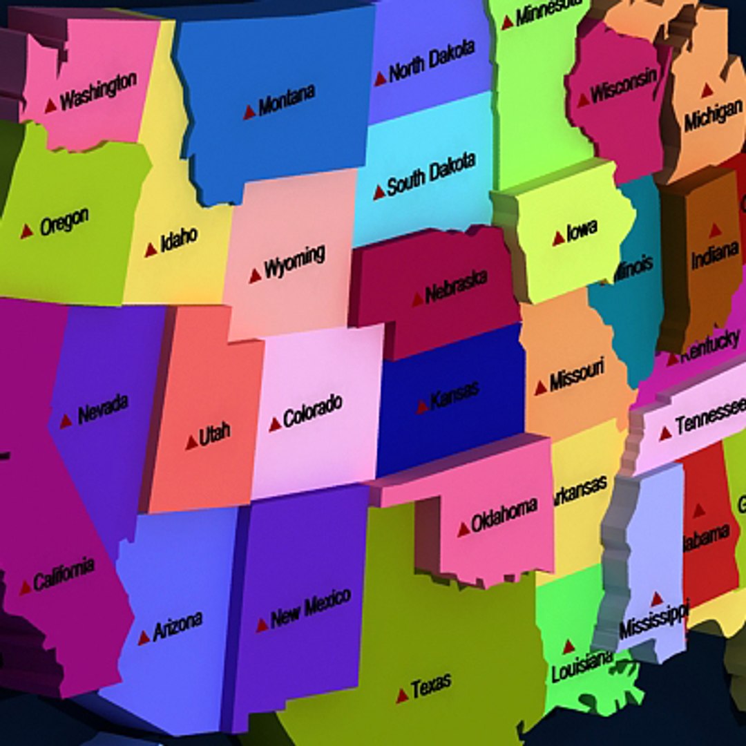 3d model of political usa states https://p.turbosquid.com/ts-thumb/N9/V697Mq/CxA6qB7w/usa_05/jpg/1206813994/1920x1080/fit_q87/bc2336fdd727fb696613bbe0096f3d7efd17256d/usa_05.jpg