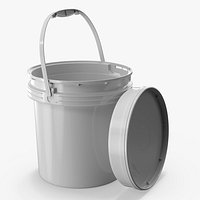 Industrial Polypropylene Pail with Snap on Lid