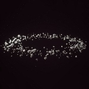 Asteroid PACK Game Ready 3D model