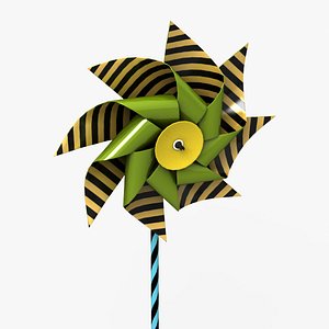 pinwheel wheel pin 3d model