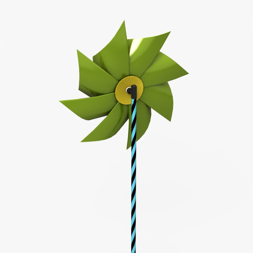 Pinwheel Wheel Pin 3d Model