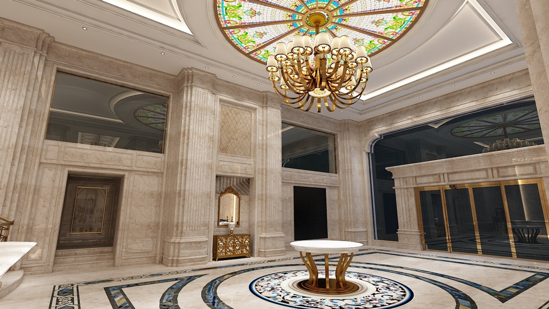 3D The Hotel Lobby 10 - TurboSquid 2276701