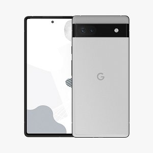 Google Pixel 6a White 3D