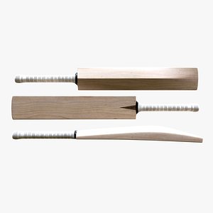 3D Cricket Bat 3D model
