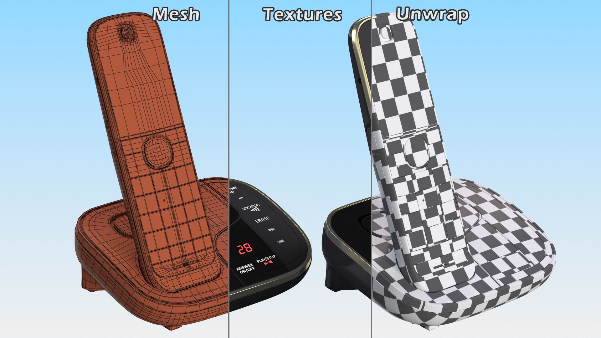 Cordless DECT Phone with Answering Machine 3D model https://p.turbosquid.com/ts-thumb/N9/pdriJ3/G0/cordlessdectphonewithansweringmachine3dsmodel026/jpg/1622231278/1920x1080/fit_q87/e7c55425f08708ddd3f705b5cdea2e3e8670f65e/cordlessdectphonewithansweringmachine3dsmodel026.jpg