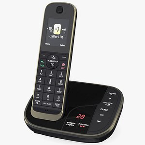 Cordless DECT Phone with Answering Machine 3D model