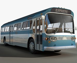 Generic Retro BUS - Low Poly