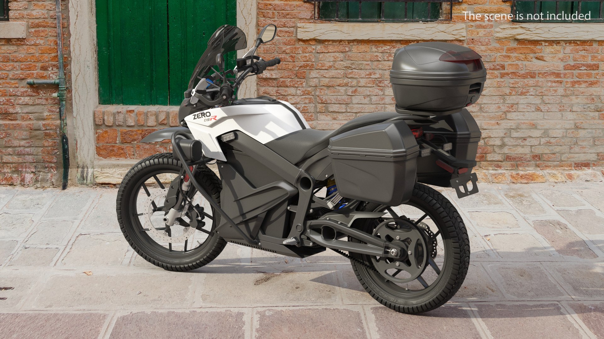 Zero DSRP Electric Police Motorcycle 3D model preview