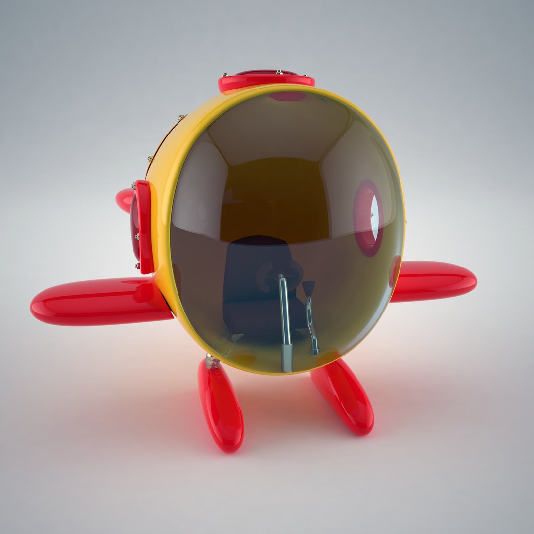 cartoon mini submarine 3d max