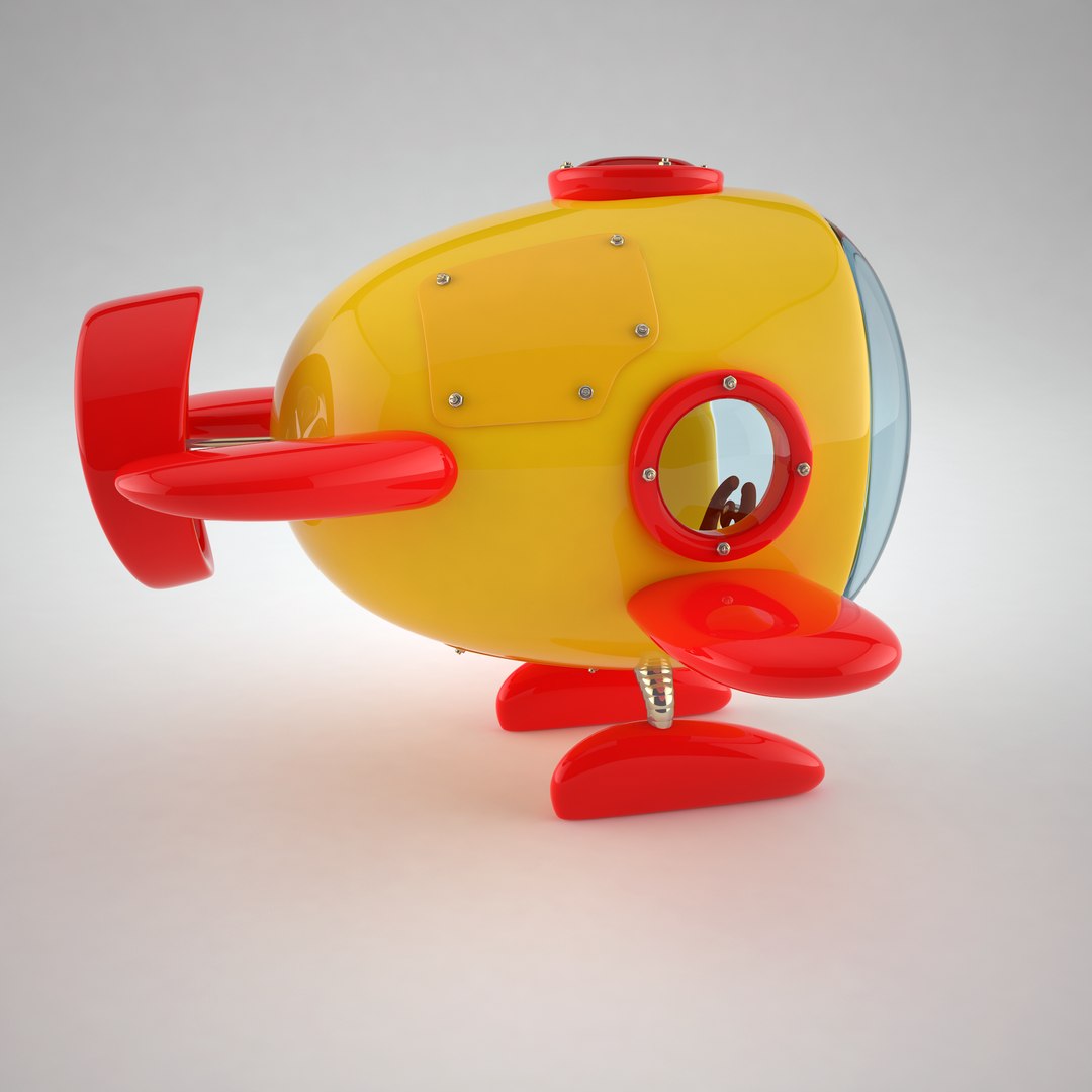 cartoon mini submarine 3d max