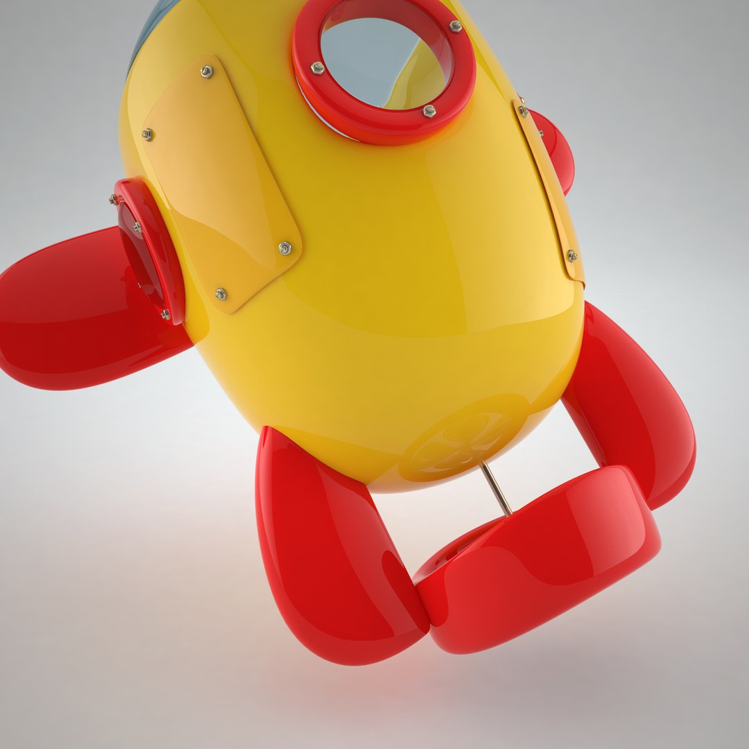 cartoon mini submarine 3d max