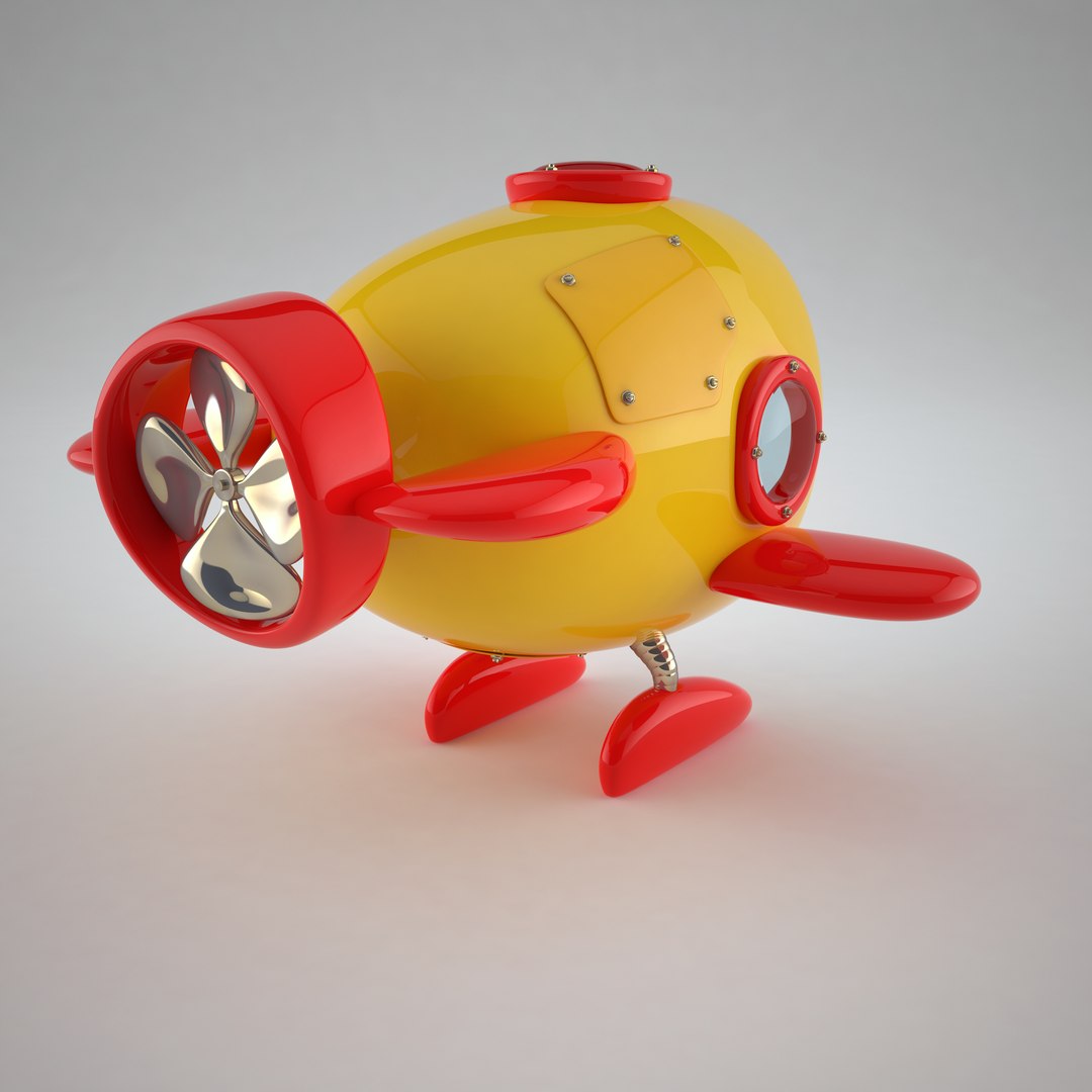 cartoon mini submarine 3d max