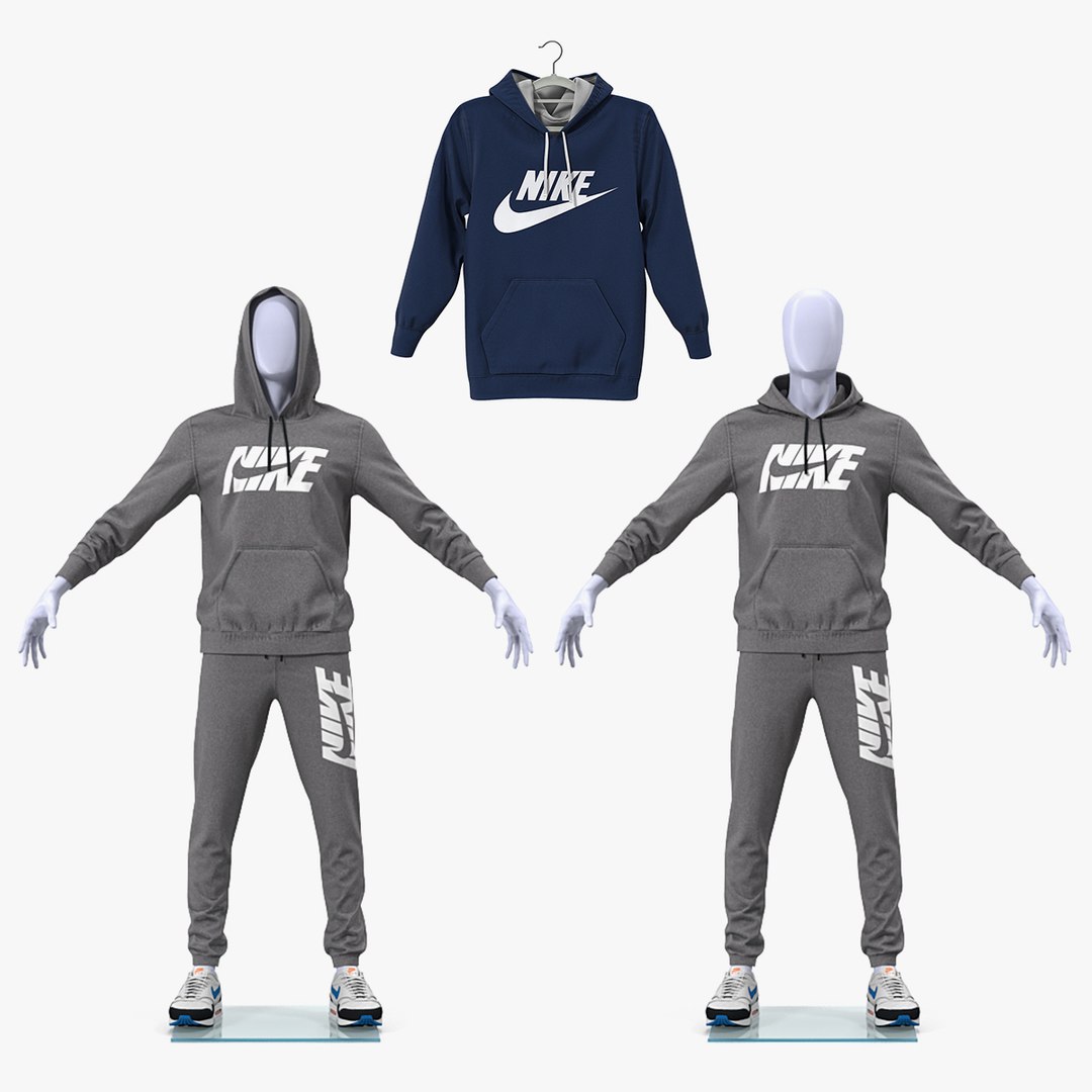 Nike Sportswear Suits Collection 3D model preview