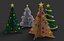 3d model cardboard christmas