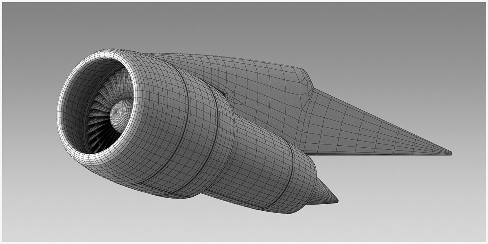 3D Commercial Aircraft Engine - TurboSquid 1463827