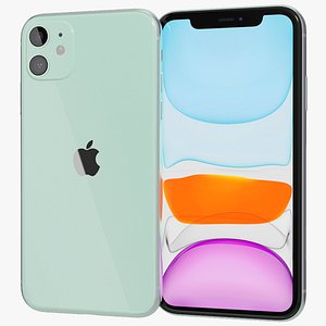 3D realistic apple iphone 11