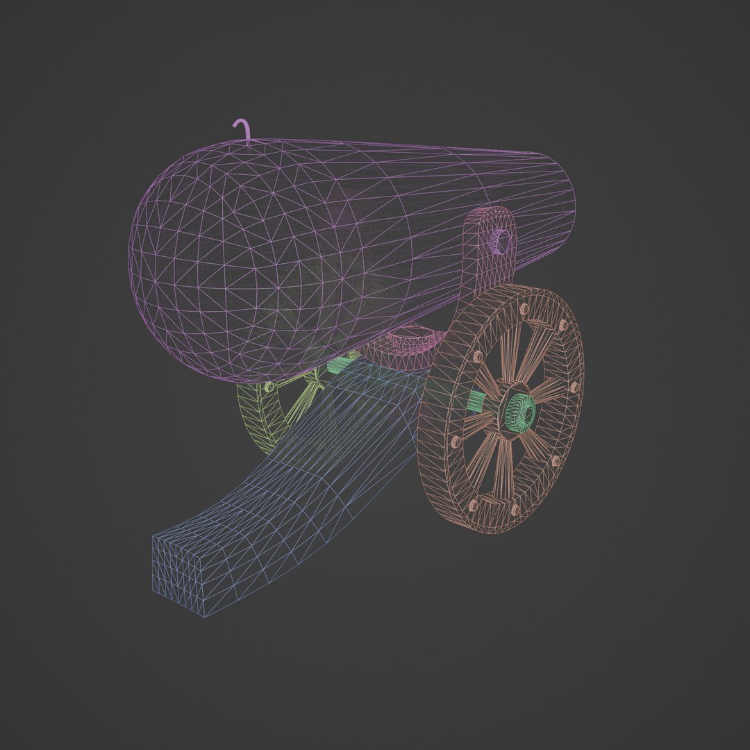 3D Ancient Medieval Cannon - TurboSquid 2163345