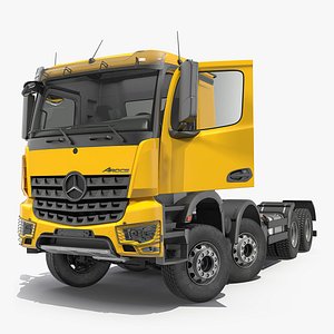 Mercedes Benz Arocs 8X8 Cab Chassis Rigged 3D Model