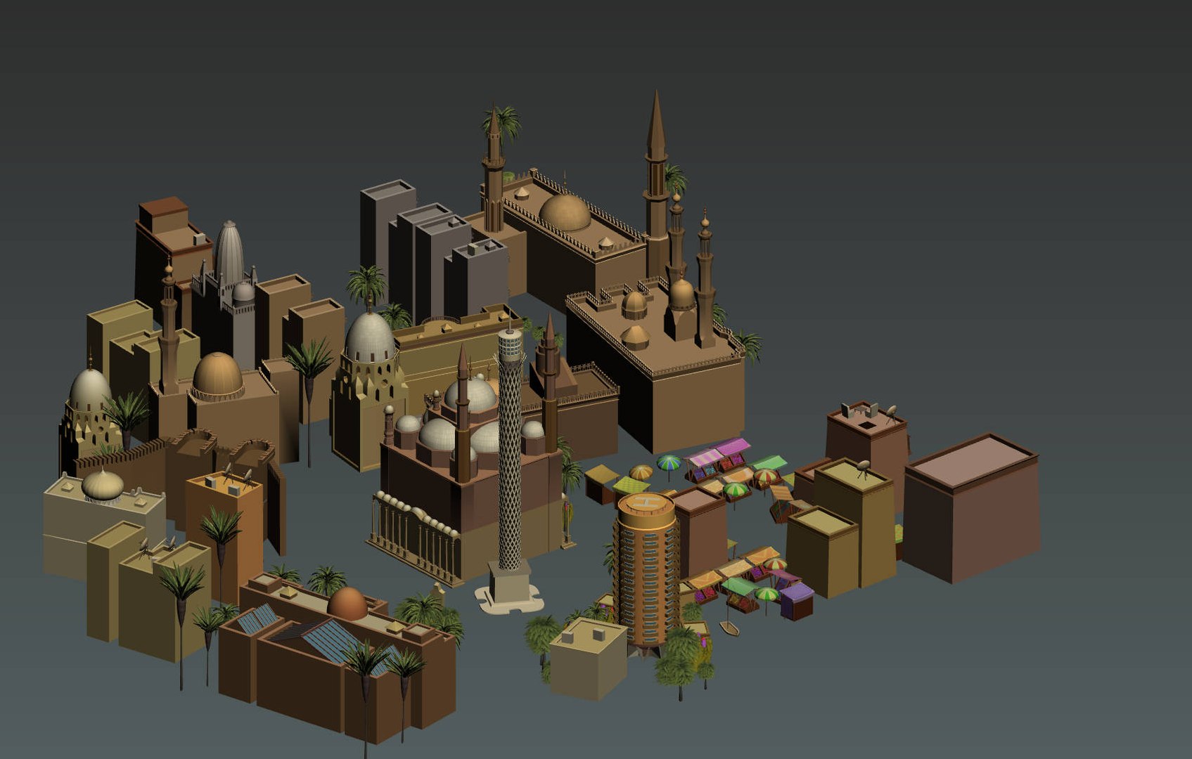 3D Arab Cairo Model - TurboSquid 1232052