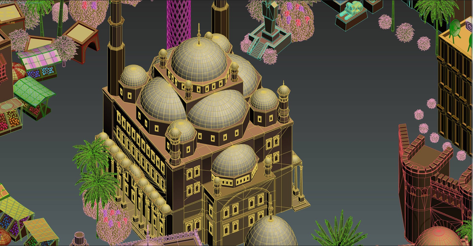 3D Arab Cairo Model - TurboSquid 1232052
