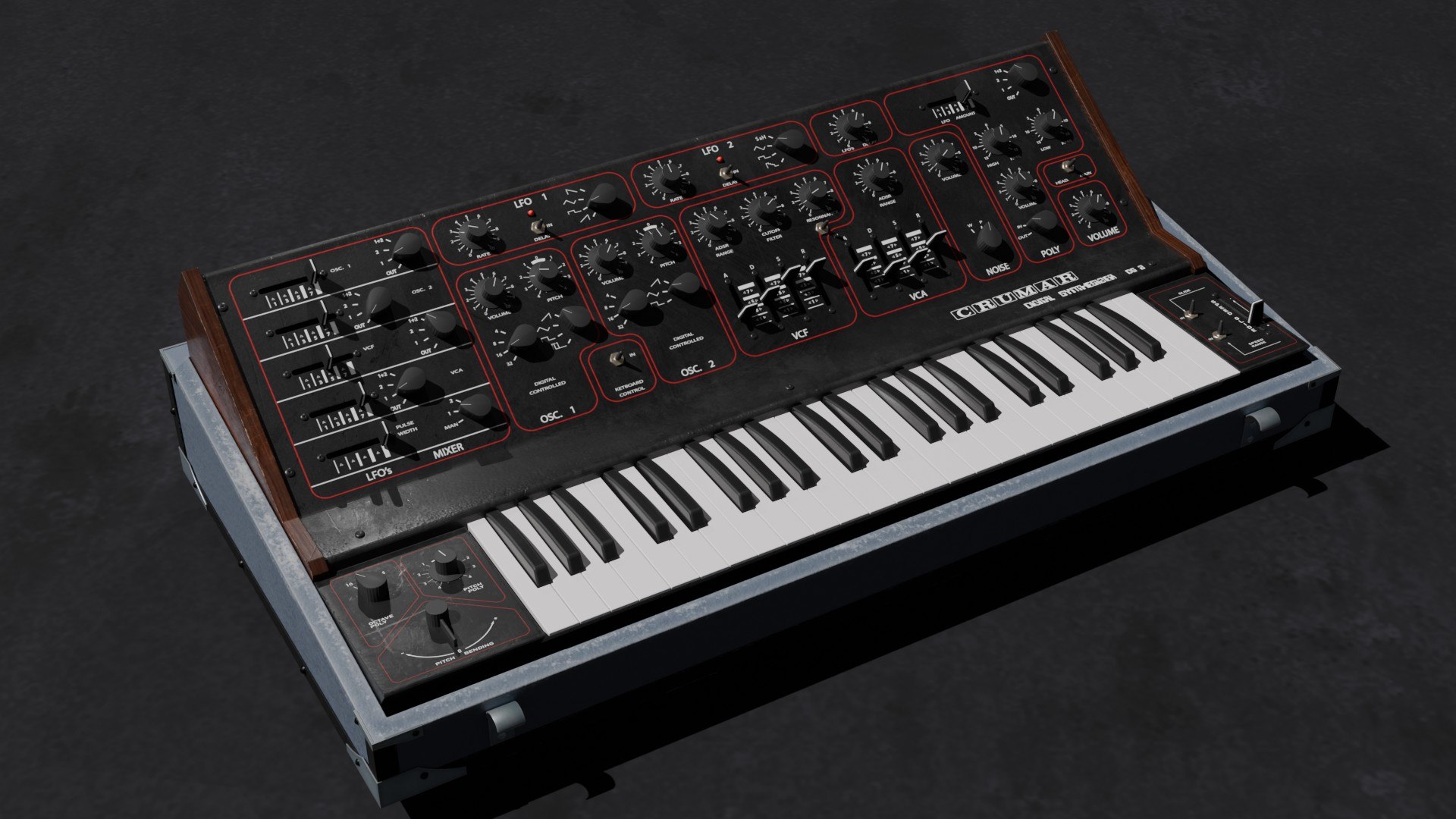 3D Model Synthesizer Vintage Colletion - TurboSquid 2377934