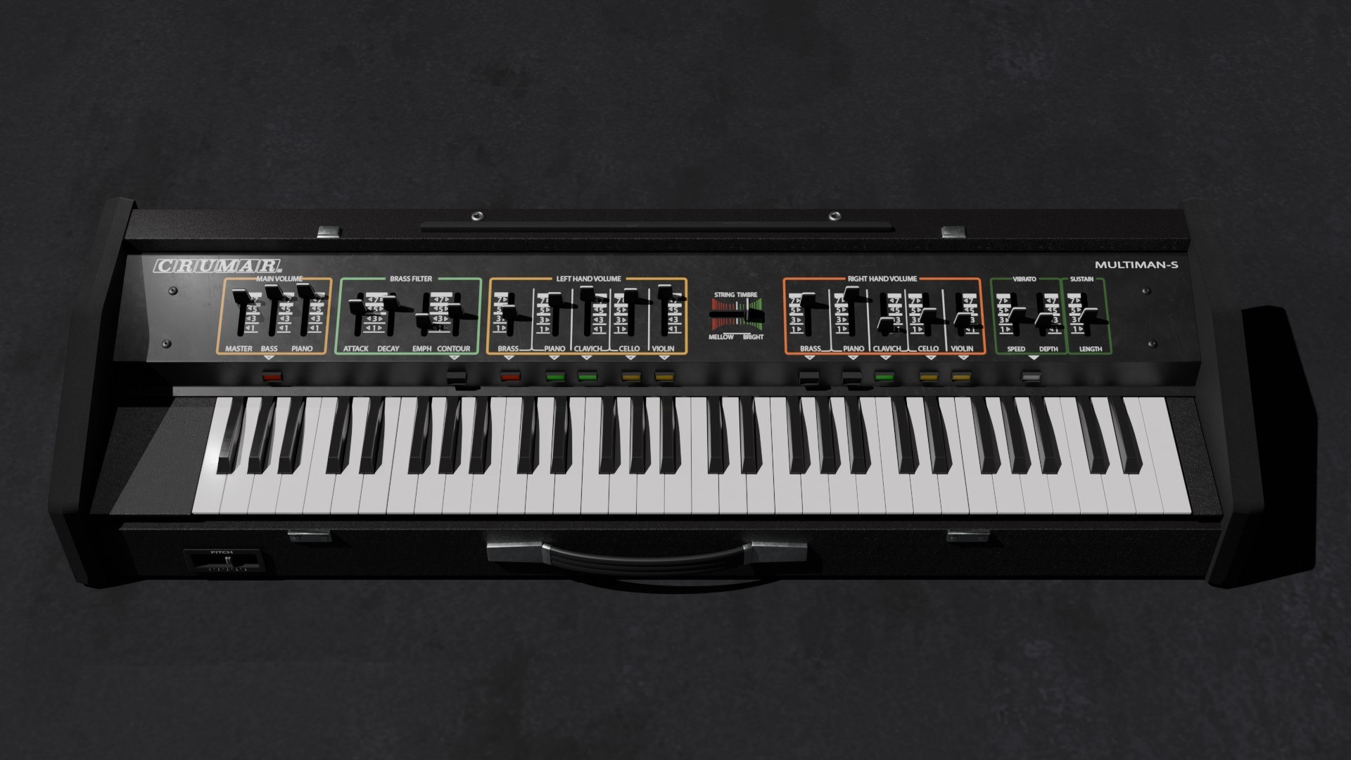 3D Model Synthesizer Vintage Colletion - TurboSquid 2377934