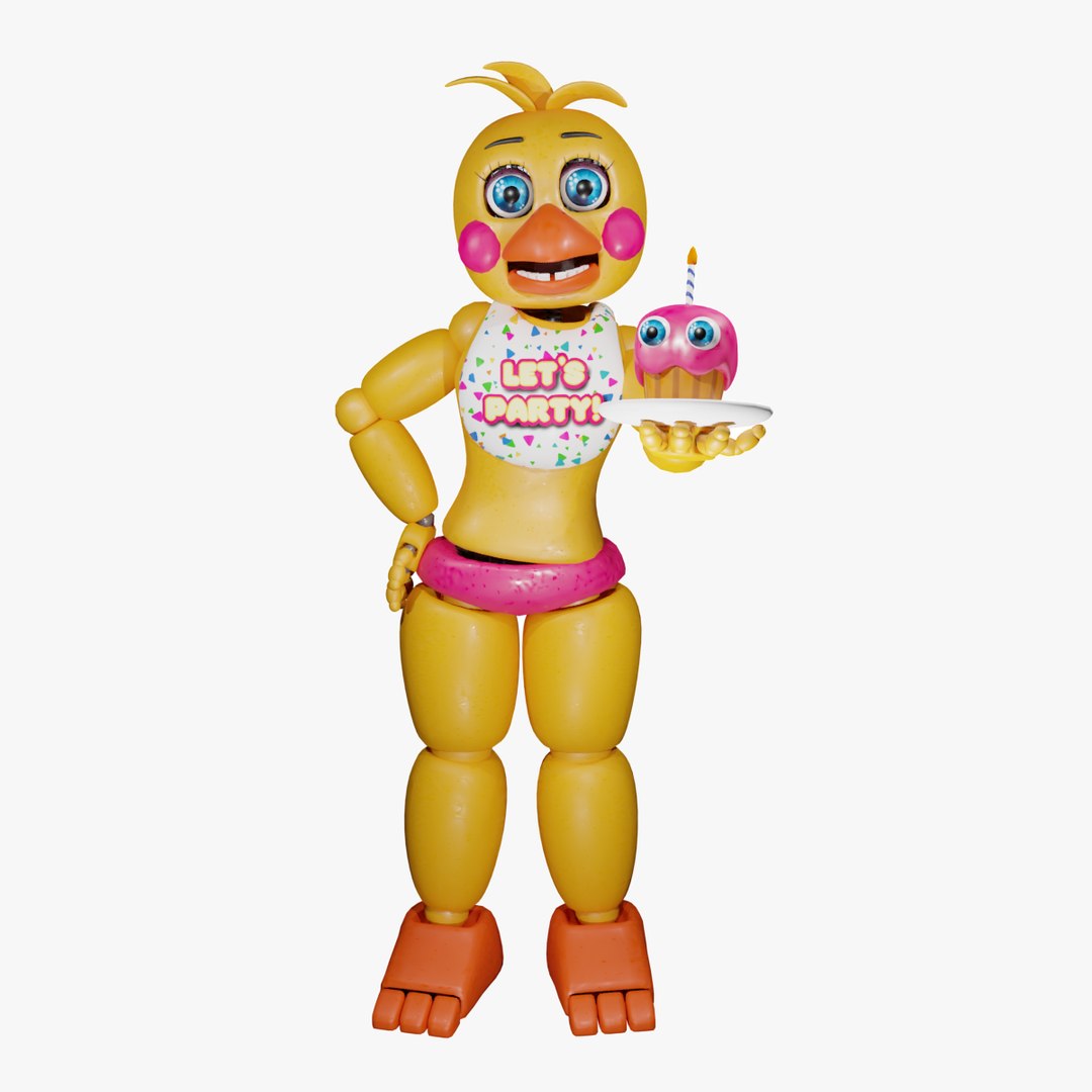 Fnaf Toy Chica 3D Model TurboSquid 2125529