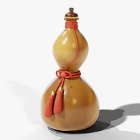 Japanese Hyotan Gourd Sake Flask PBR