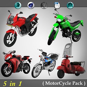 3D model 5 1 motorcycle pack