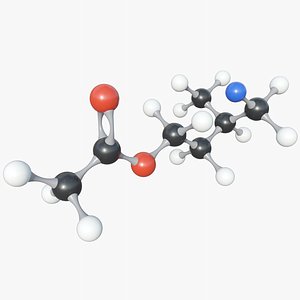Isoamyl Acetate Molecule With PBR 4K 8K 3D model