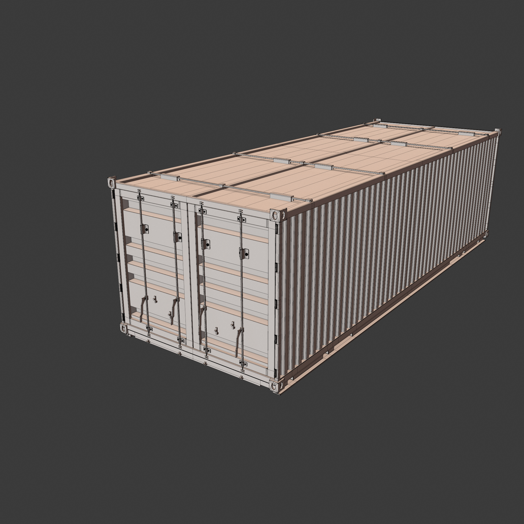 Collapsible iso container 3D model - TurboSquid 1615187