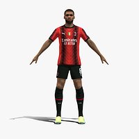 3D Rigged Ruben Loftus-Cheek AC Milan 2024
